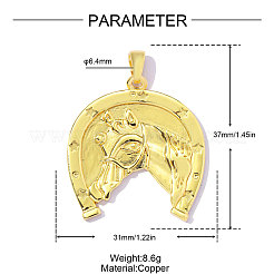 Pendentifs en laiton&nbsp;KK-OY001-35G