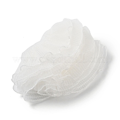 Ruban de garniture en dentelle plissée en polyester&nbsp;OCOR-WH0082-126C