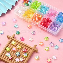 260~300pcs 10 Farben umweltfreundliche transparente Acrylperlen&nbsp;TACR-YW0001-66