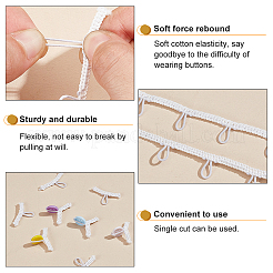 22.5 m geflochtene Nylonborte mit elastischen Knopfschlaufen&nbsp;OCOR-BC0006-77