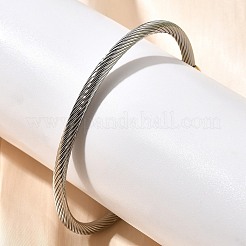 Bracelets manchettes en acier inoxydable 304&nbsp;BJEW-C091-02A-GP
