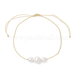 Runde Muschelperlen-Halskette & Armband & Ohrhänger-Sets&nbsp;SJEW-JS01337