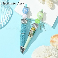 Perles pendantes en argile polymère faites à la main avec des strass&nbsp;CLAY-H003-01P-02