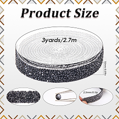 3 Yards selbstklebender Harz-Strass Hotfix&nbsp;DIY-SP0002-41B