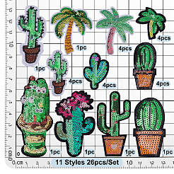 26 Stück 11 Stile computergesteuertes Polyester-Sticktuch zum Aufbügeln/Aufnähen von Patches&nbsp;PATC-PH0001-52