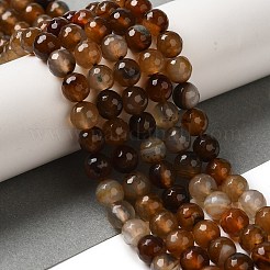 Brins de perles d'agate naturelles teintées et chauffées&nbsp;G-P539-F01-04