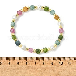Dehnbare Armbänder aus natürlichem Turmalin&nbsp;BJEW-JB13893