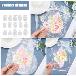 DIY transparentes Blanko-Lesezeichen-Set&nbsp;DIY-GL0004-21