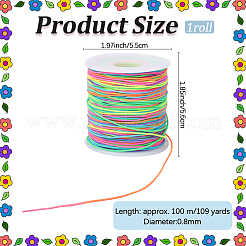 Segmento corda elastica in poliestere tonda tinta&nbsp;OCOR-WH20018-35C