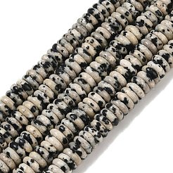 Natur Dalmatiner Jaspis Perlen Stränge&nbsp;G-Q159-B37-01