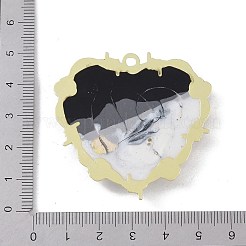 Crémaillère placage pendentifs en émail d'alliage&nbsp;FIND-I038-16A