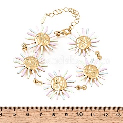 Bracelets à maillons en acier inoxydable 304 émaillé pour femmes&nbsp;SA-K003-05G