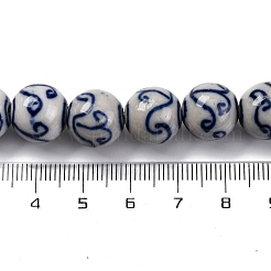 Fili fatti a mano in porcellana bianca e blu&nbsp;PORC-I027-01F