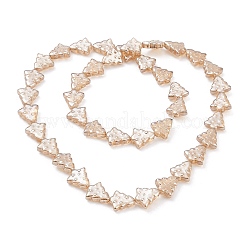 Chapelets de perles en verre électroplaqué&nbsp;EGLA-C002-M