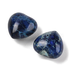 Pietra di palma a forma di cuore di diaspro imperiale naturale tinto&nbsp;G-Q021-03A