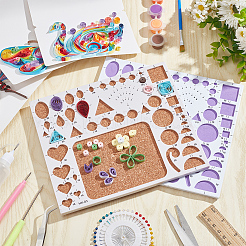 Modèle de quilling en papier de forme géométrique&nbsp;DIY-NB0010-77