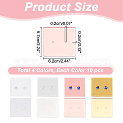 Espositore per orecchini singoli in acrilico di 4 colore&nbsp;ODIS-AR0001-05B