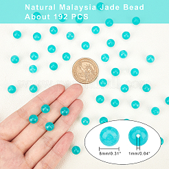 Hebras de abalorios de jade naturales malasia&nbsp;G-AR0002-25