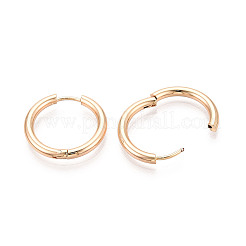 Orecchini a cerchio in acciaio inossidabile 304&nbsp;X-EJEW-T048-24C-G