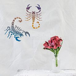 Grandi modelli di stencil per pittura da disegno riutilizzabili in plastica&nbsp;DIY-WH0202-197