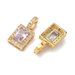 Colgante micropavé cubic zirconia de latón&nbsp;KK-Z139-08G