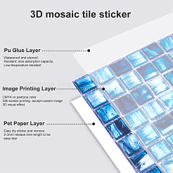 Papel de patrón de cristal de marca autoadhesiva de pvc&nbsp;DIY-WH0217-06