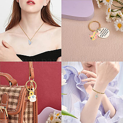 18 Stück 9 Arten Legierung Emaille Anhänger&nbsp;ENAM-YW0005-74