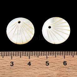 Pendentifs coquille jaune naturel&nbsp;SH-CBACA76-03