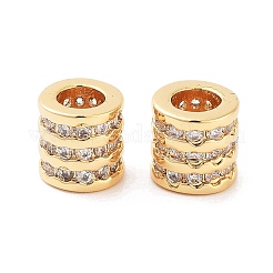 Colonna in ottone micro pavé perline di zirconia cubica trasparente&nbsp;KK-S394-05B
