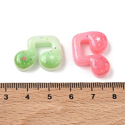 Bedruckte Cabochons aus undurchsichtigem Harz&nbsp;RE-CBABBBE-02