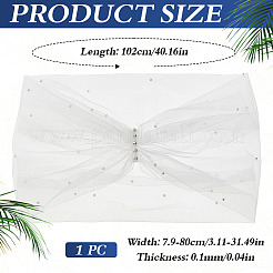 Scialle monospalla in poliestere per la sposa&nbsp;AJEW-WH0596-365A