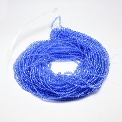 Nachzuahmen österreichischen Kristall Doppelkegel Glasperlen Stränge&nbsp;GLAA-F029-4x4mm-09
