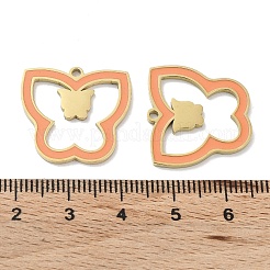 Pendentifs en acier inoxydable 304 avec placage ionique (IP)&nbsp;STAS-P339-11G-01
