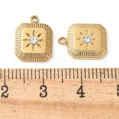 304 Edelstahl mit Strass-Anhängern&nbsp;STAS-Q345-31D-G