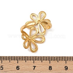 Offene Manschettenringe aus 304 Edelstahl für Damen&nbsp;RJEW-K296-02G