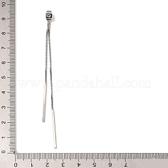 Dadi per orecchini a catena in ottone&nbsp;KK-G510-04P