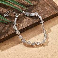 Braccialetti di scaglie di labradorite naturale per le donne&nbsp;BJEW-H623-01S-06