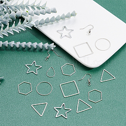 Kit fai da te per realizzare orecchini pendenti geometrici in ottone&nbsp;DIY-SC0012-79