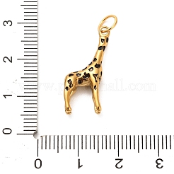 Ciondoli in acciaio inossidabile 304 smaltati con temi animali&nbsp;LS-STAS-K304-03A-G
