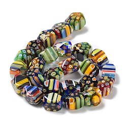 Handgemachte Millefiori-Glasperlen Stränge&nbsp;LAMP-G099-10-01
