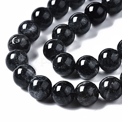 Fili di perline di quarzo nero fragola naturale&nbsp;G-N328-46B-01