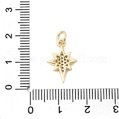 Colgante micropavé cubic zirconia de latón&nbsp;KK-D105-03G