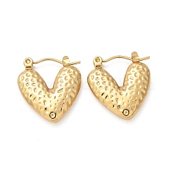 Boucles d'oreilles créoles en acier inoxydable 304 pour femmes&nbsp;EJEW-L296-049G
