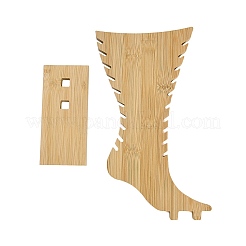 Beinförmige Holzfußkettchen-Präsentationsständer&nbsp;WD-CBA482F-01A