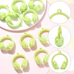 Pendenti acrilici opachi con placcatura uv&nbsp;SACR-FZC0001-001C