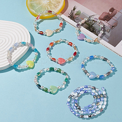 3 brins galvanisent les brins de perles de verre&nbsp;EGLA-PA0001-25B