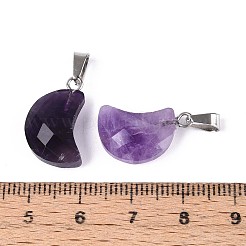 Natürlichen Amethyst Edelsteinanhänger&nbsp;G-N349-02C-P