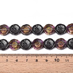 Mezza placcatura per cottura vernice fili di perline di vetro&nbsp;EGLA-K061-11A-AB11