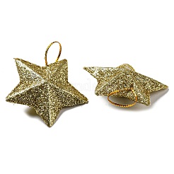 Decoraciones colgantes de estrella de brillo de plástico&nbsp;KY-D019-01B