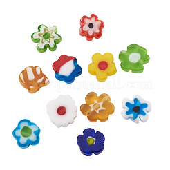 Handgemachte Millefiori-Glasperlen Stränge&nbsp;X-LAMP-J035-8mm-M
